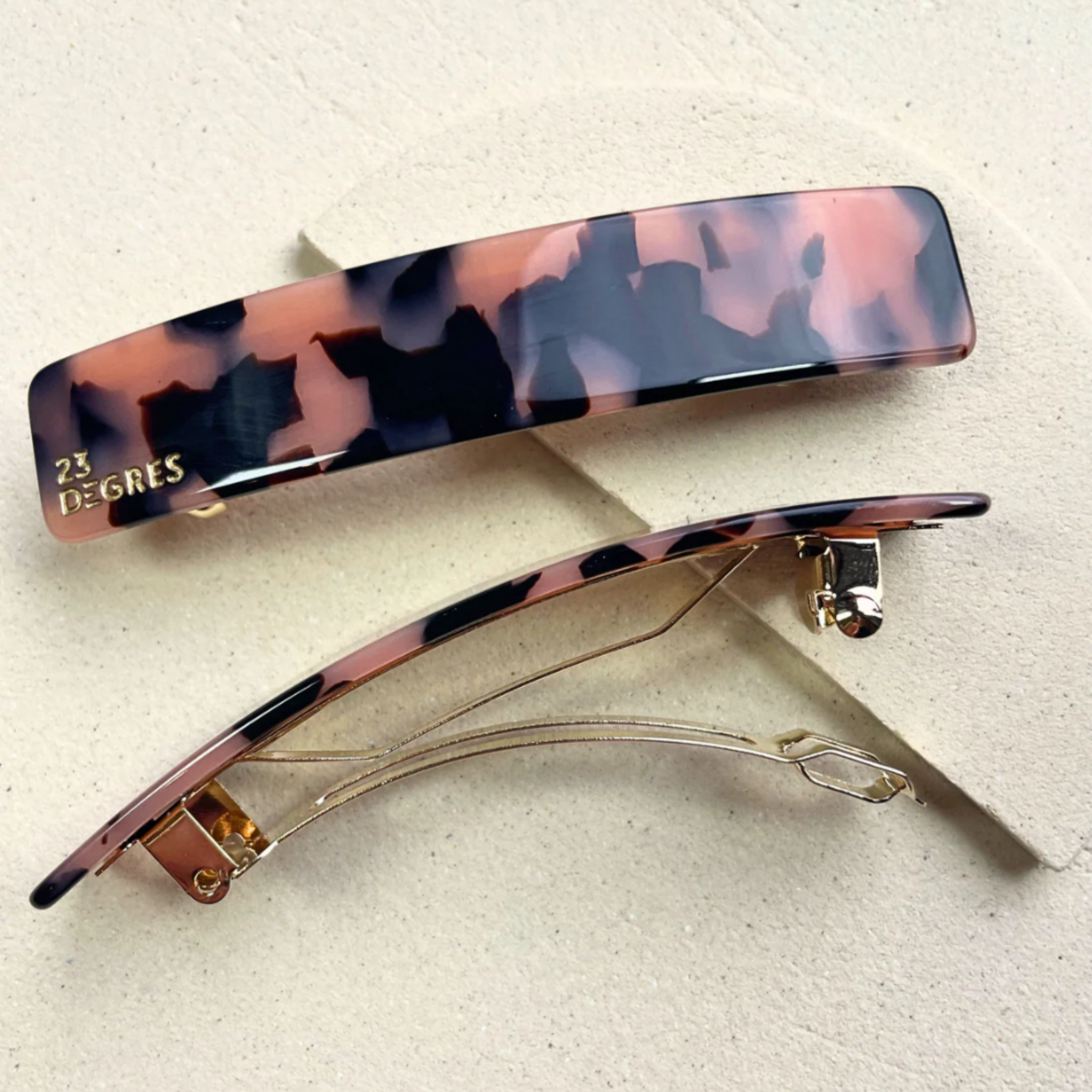 Barrette - 9cm - Rose